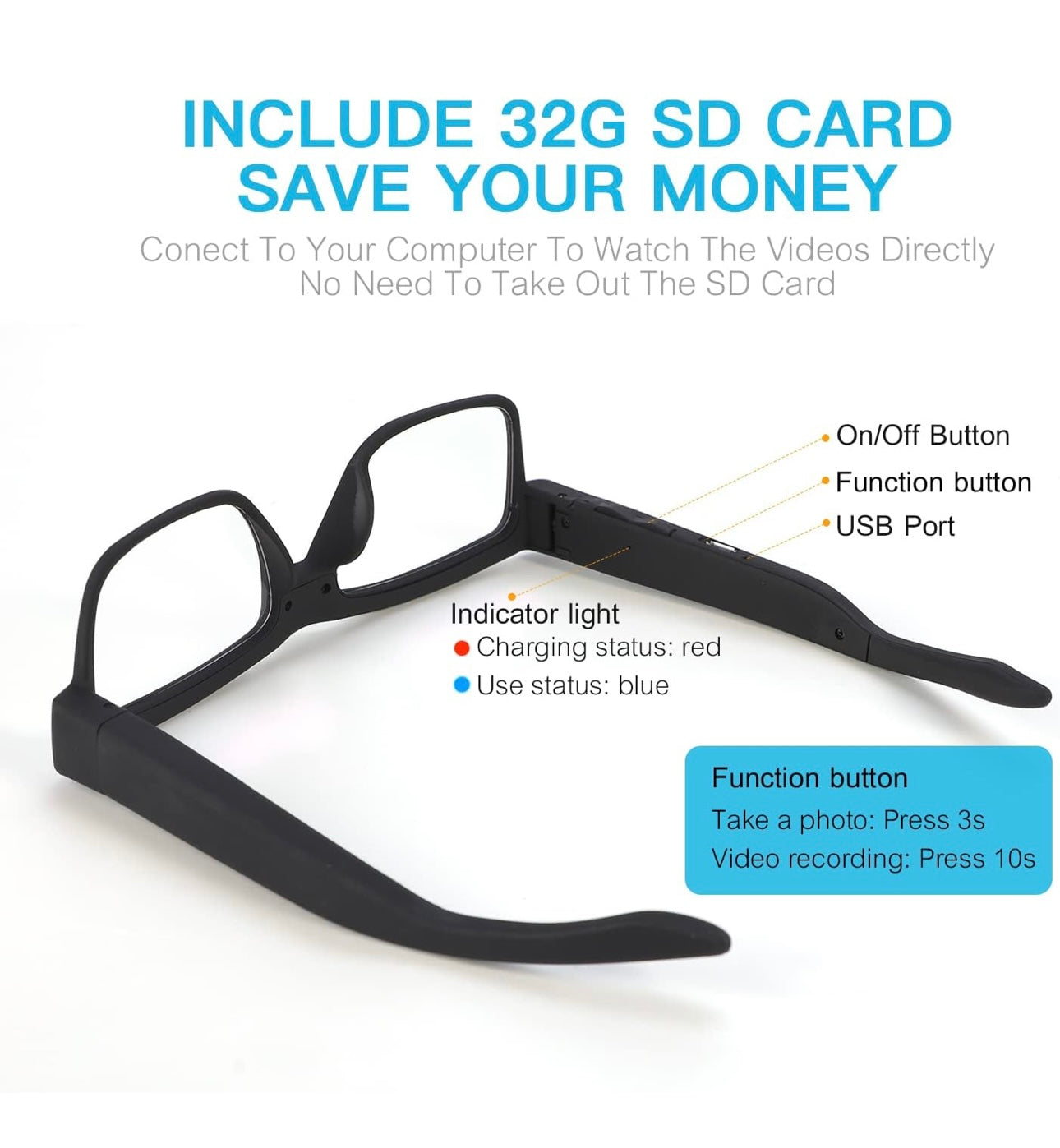 PixiCam Glasses